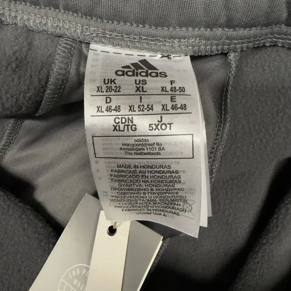 Adidas 3SSB 3-Stripes Select Basketball Player Issue Sweatpants Gray Men's XL